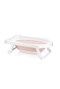 Mijölnir Set de bañera para bebé plegable, Blanco y rosa